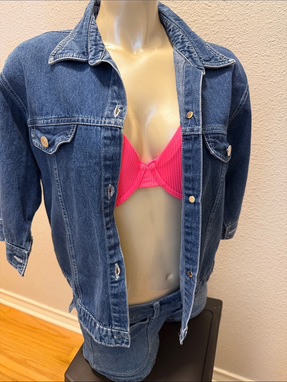 Classic Blue Denim Jacket - Women's Blue Jean Coat